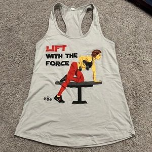 Lift with the force star wars workout tank